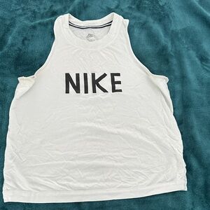 Nike White Sleeveless Top